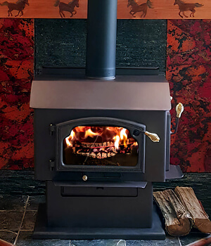 Sierra S8000II Wood Stove With Pedestal