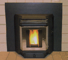 EF4001C Pellet Insert w/Black Door